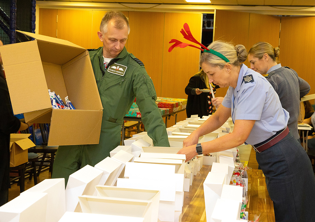 Personnel from RAF Brize Norton, who are deployed around the world this Christmas, will be receiving a goodie box thanks to RAF Brize Norton's Community Support team.
